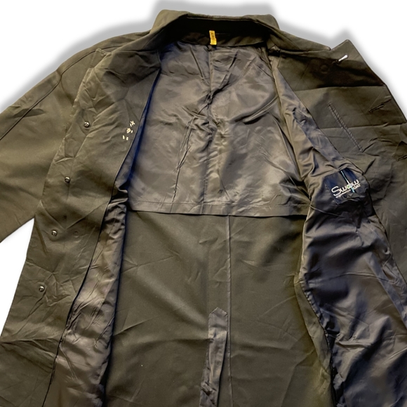 Men's Cotton Car Coat Black - Picture 8 of 13